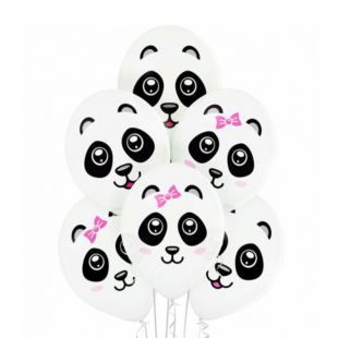 Гелиевые шары «Панда», белый фото
