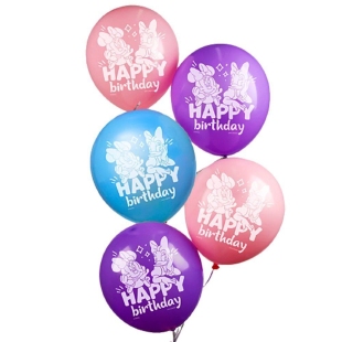 Латексные шары «С Днем Рождения», Минни Маус фото