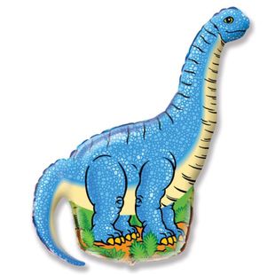 Фольгированный шар &quot;Голубой динозавр&quot; фото