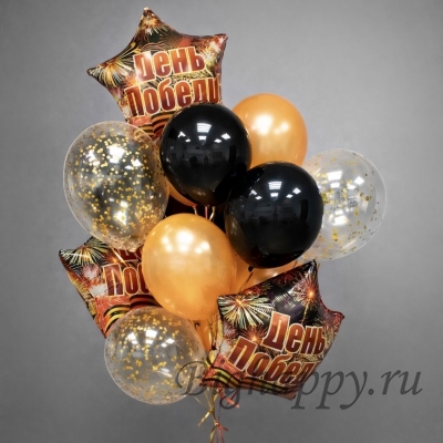 Фонтан из шаров &ldquo;День Победы!&rdquo; фото