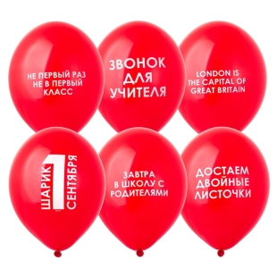 Гелиевые шары в школу с ироничными надписями  - купить с доставкой в Москве