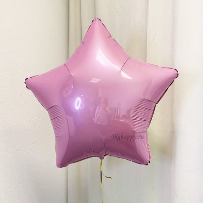 Фольгированный шар “Розовая звезда”