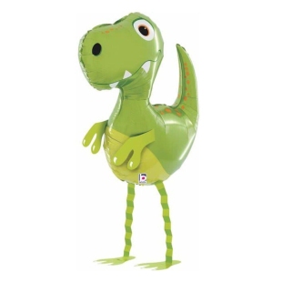 Ходячий шар «Зубастый динозаврик» зеленый фото