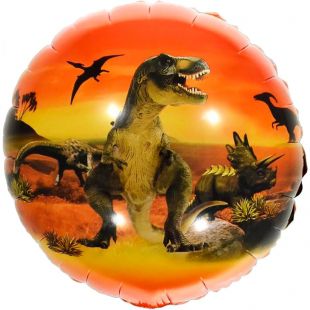 Фольгированный шар с рисунком &quot;Эра Динозавров&quot; фото