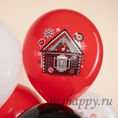 Шар латексный Русский стиль