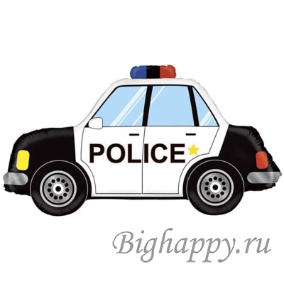 Фольгированная фигура «Полицейская машина» фото