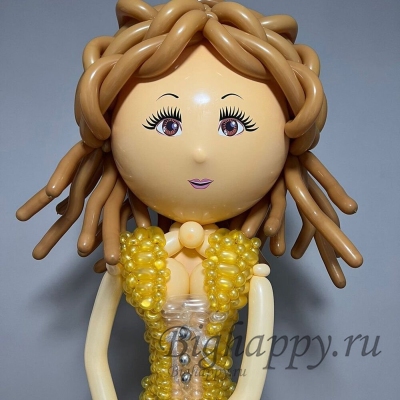 Фигура из латексных шаров Девушка в длинном платье