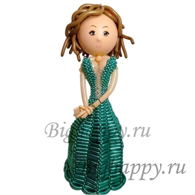 Фигура из латексных шаров Девушка в длинном платье