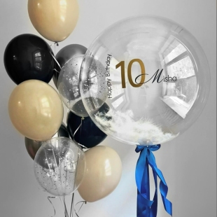 Композиция из воздушных шаров «Лёгкость праздника» фото