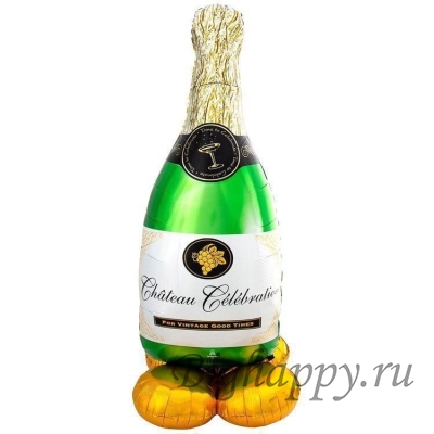 Фольгированный шар с воздухом Бутылка Шампанского
