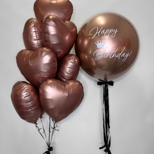 Набор шаров с гелием &laquo;Тёплое сияние&raquo; фото