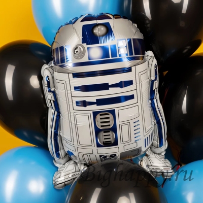 Фольгированная фигура &laquo;Робот R2D2&raquo;, металлик