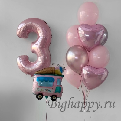 Воздушные шары с гелием &laquo;Сладкий праздник&raquo; фото