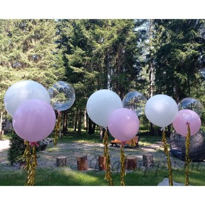Оформление воздушными шарами Дня рождения на природе