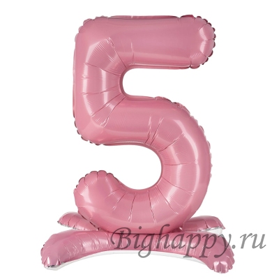 Шарцифра от 0 до 9 на подставке Пастель Пинк