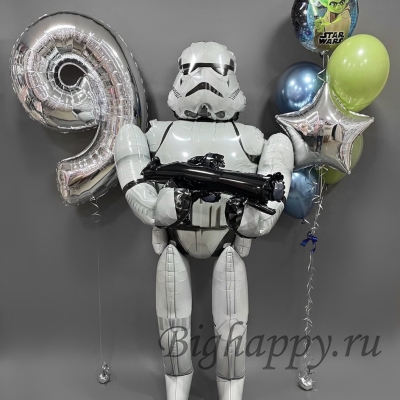 Композиция из шаров &laquo;Звёздные войны&raquo; фото