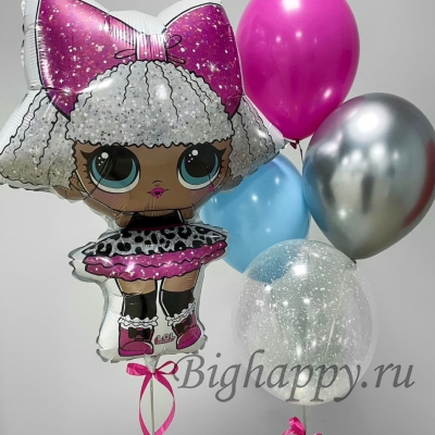 Воздушные шары с гелием «Гламурная LOL-вечеринка» фото