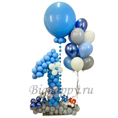 Композиция из воздушных шаров на годик Для малыша