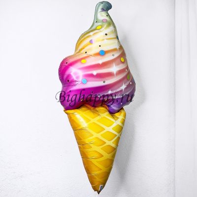 Фольгированный шар Рожок с мороженным