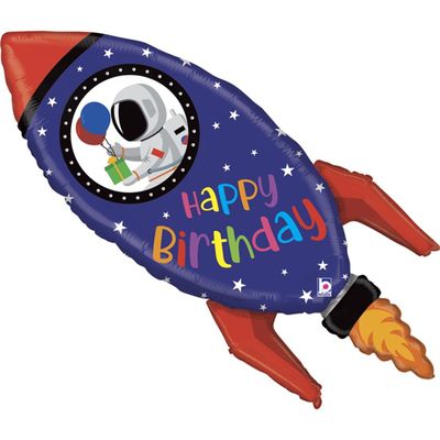 Фольгированный шар «Космическая ракета» на День Рождения