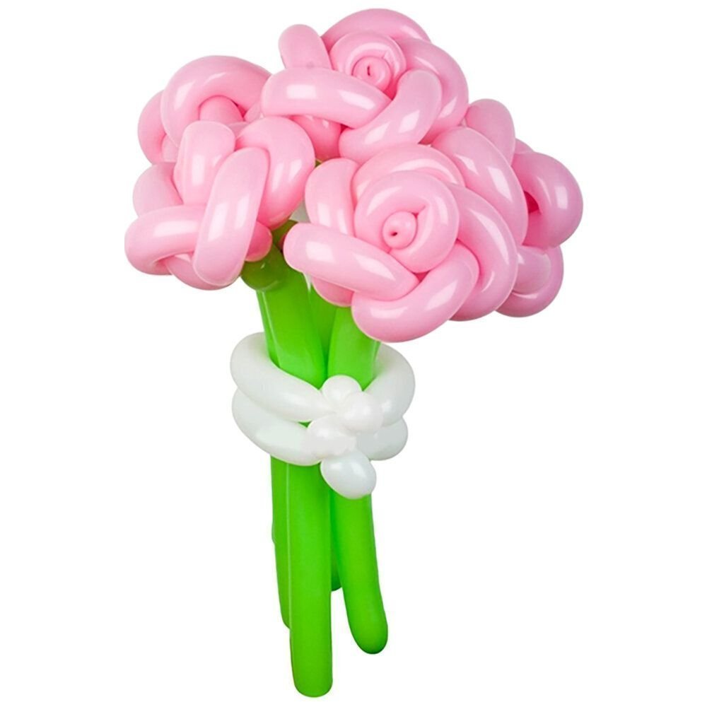 Букет цветов из шаров "Розовые розы"