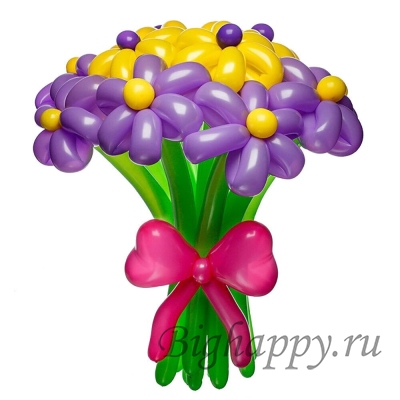 Букет цветов из воздушных шаров Маргаритки