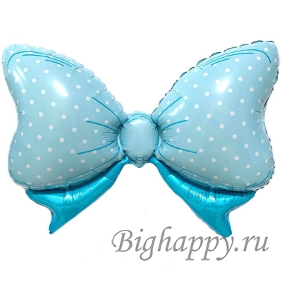 Фольгированный шар Бант  розовый и голубой