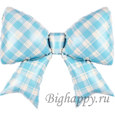 Фольгированный шар Бант в клеточку