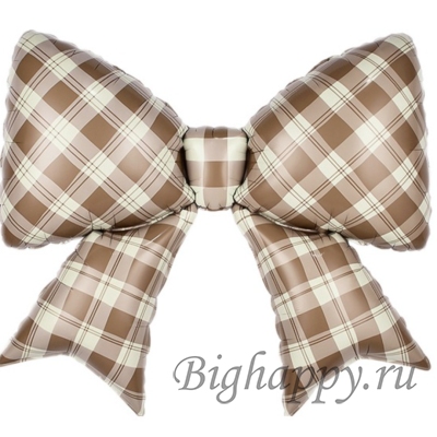 Фольгированный шар Бант в клеточку