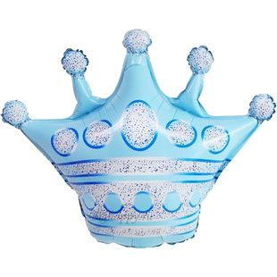 Фольгированный шар &quot;Голубая корона&quot; фото