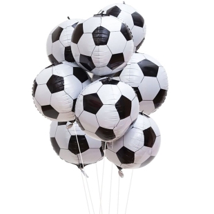 Фольгированный шар – сфера &quot;Футбольный мяч&quot; фото