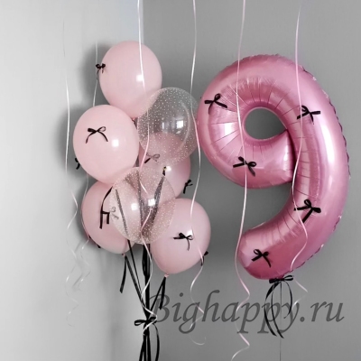 Воздушные шары с гелием «Розовое Волшебство» фото