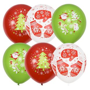 Латексные воздушные шары &quot;Новогодние шарики&quot; фото