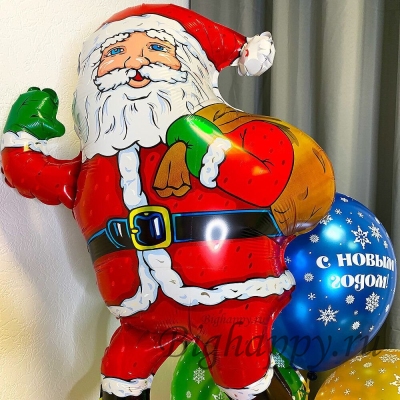 Композиция из шаров “С Новым годом, Дед Мороз!”