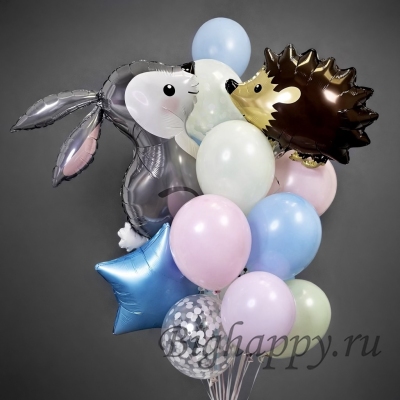 Букет из шаров "Лесные обитатели" фото