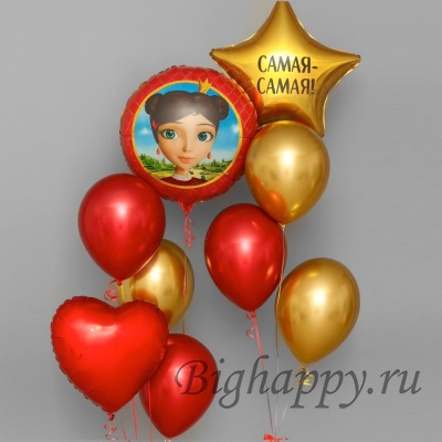 Композиция из шаров Царевна Дарья