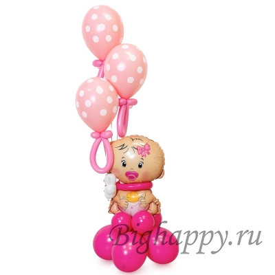 Малышка с бутылочкой фото