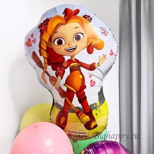 Фольгированный шар-фигура "Алёнка" фото