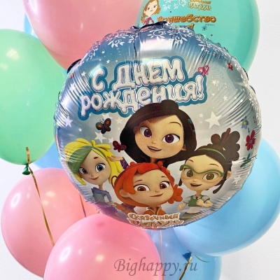 Фонтан из воздушных шаров Сказочный патруль на День рождения