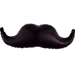 Фольгированный шар с гелием "Усы", длина 90 см фото