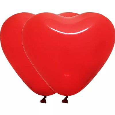 Латексный шар с гелием Красное сердце
