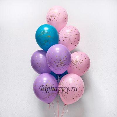 Букет из воздушных шаров Принцессе на День рождения