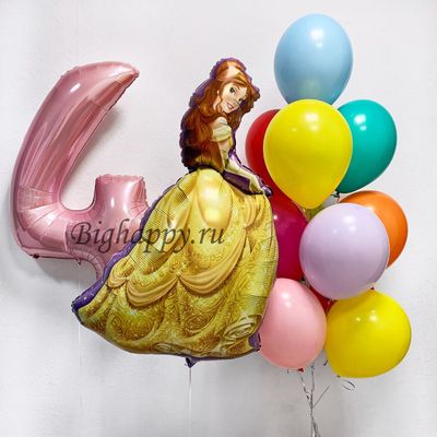 Композиция из воздушных шаров Маленькой Принцессе на День рождения