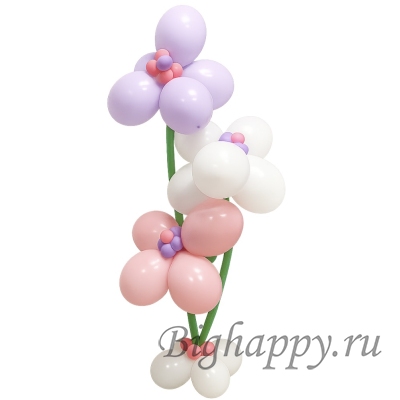 Фигура из шаров Цветочки на стойке
