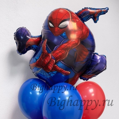 Фонтан из воздушных шаров Человекпаук