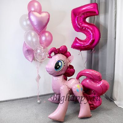 Композиция из воздушных шаров Розовый пони на День рождения