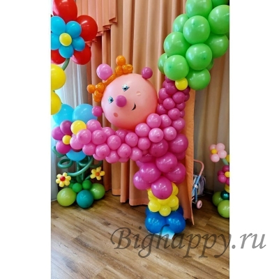 Милый клоун с шариками фото