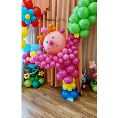 Оформление зала воздушными шарами к выпускному в детском саду
