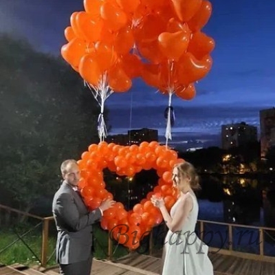 Запуск шаров на свадьбу фото