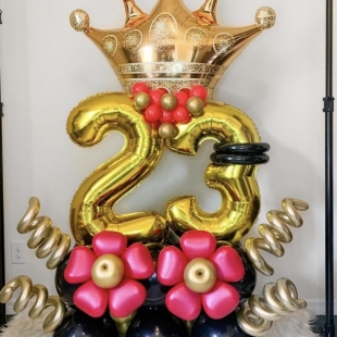 Композиция из шаров на 23 года фото